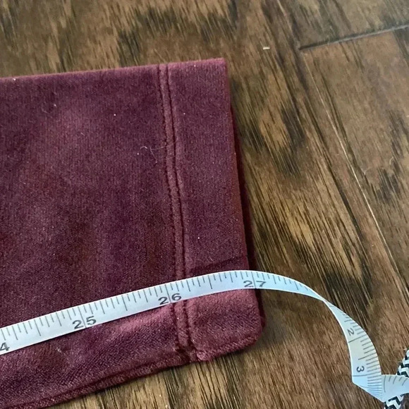 Old Navy Velour Wine Leggings Size Small 0936 - Picture 4 of 4